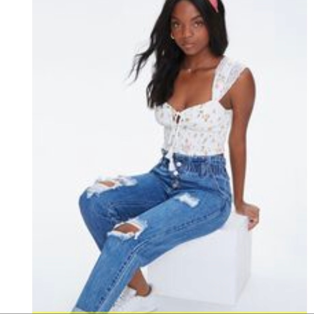 Cinched jeans